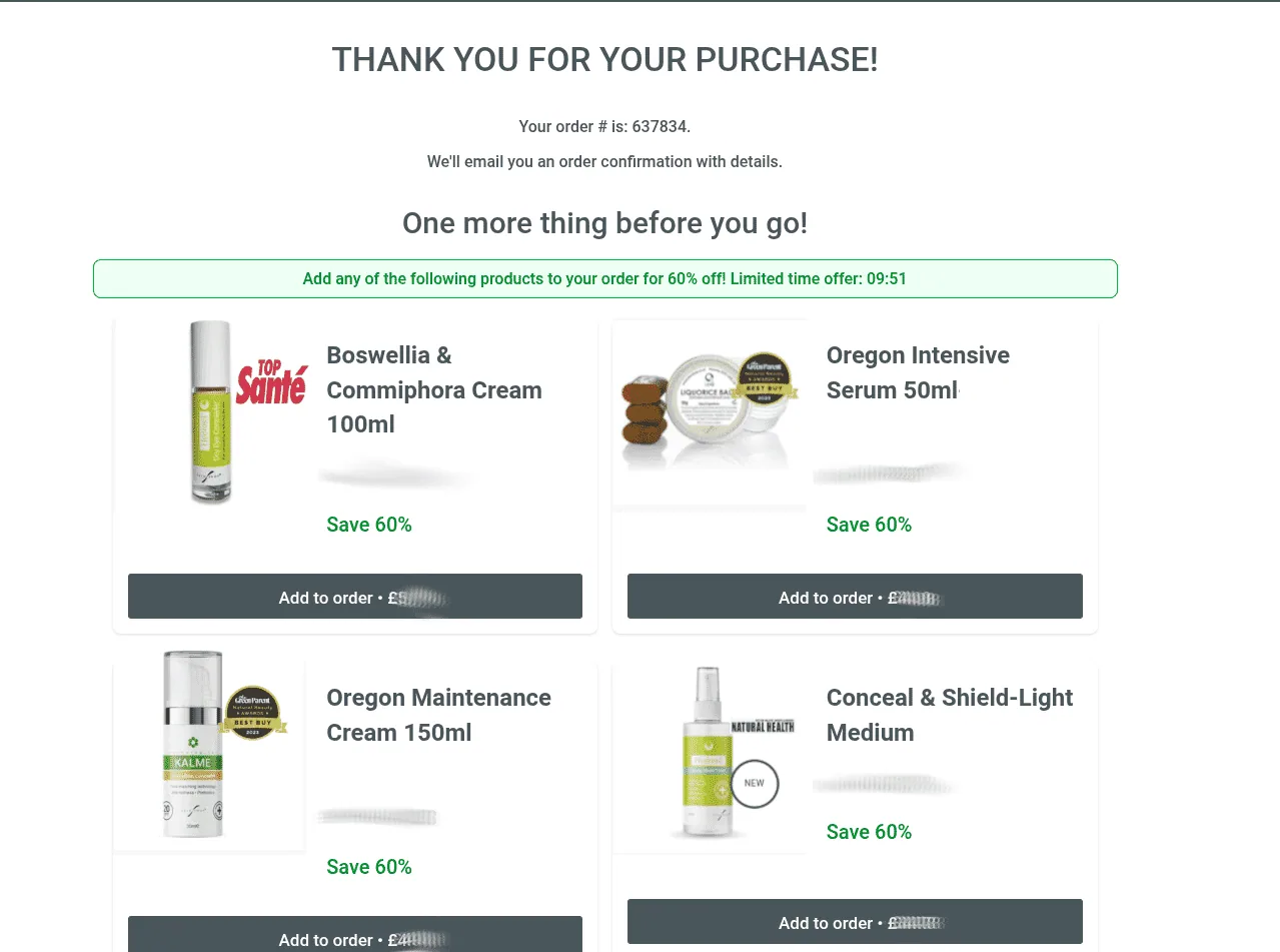 Post Purchase screenshot