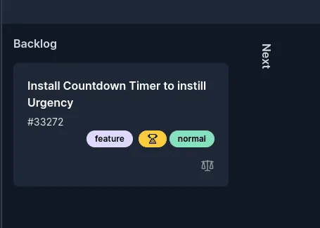 Example of a goal in a task