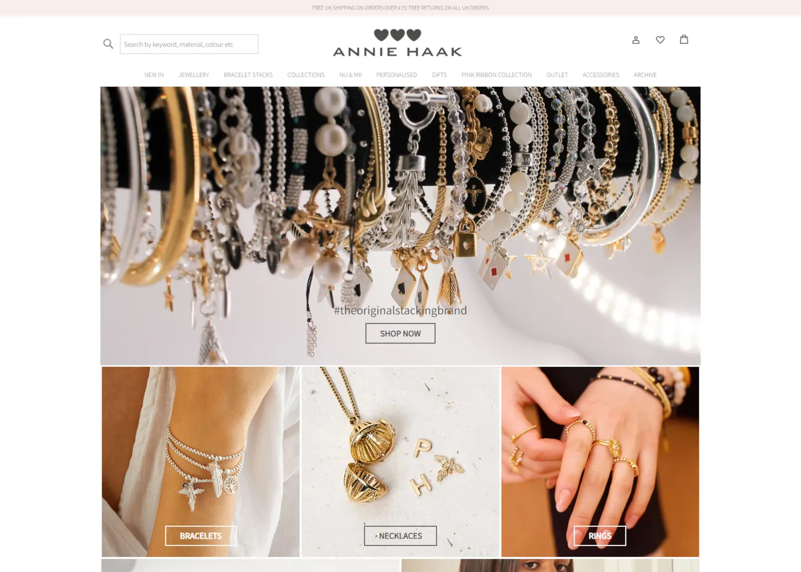 The Annie Haak Designs website